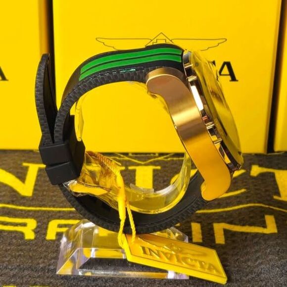 Invicta Pro Diver 48991 Gold Green Chronograph 52mm Men’s Watch - Picture 5 of 7
